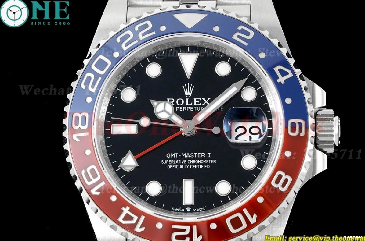 SS GMT SS VR3186 King 126710BLRO CHS Jub 904L Dial II Black Master 0116